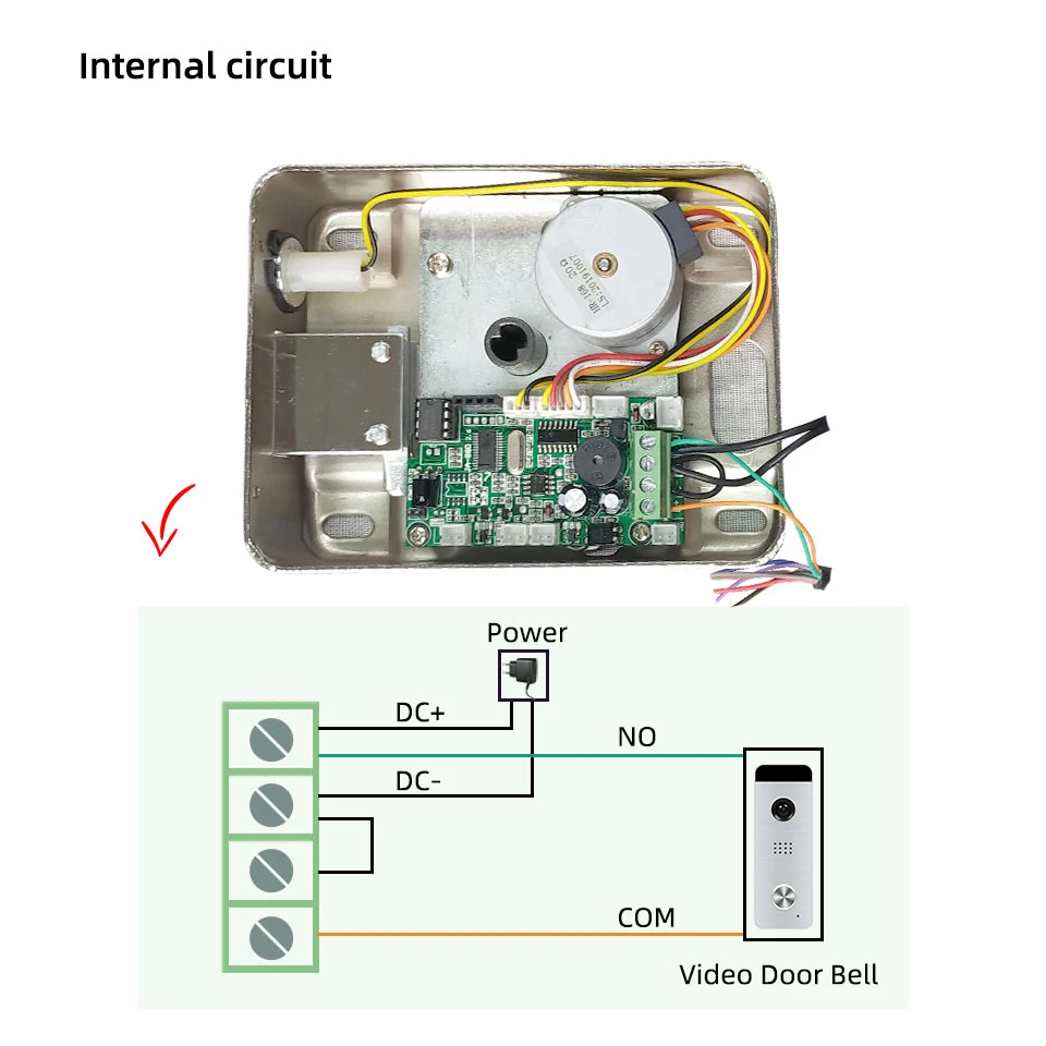 Electric Gate Door Lock Secure Electric Metallic Lock Electronic Door Lock For Video Intercom Doorbell Door Access Control