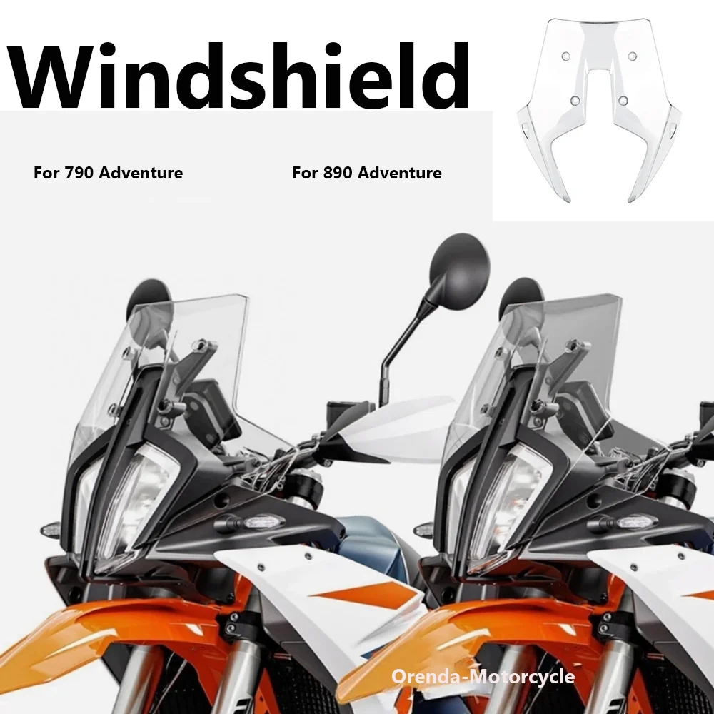 

WindScreen Fairing Rally Windshield Wind Deflector Screen Shield New Motorcycle For 790adv 890adv 790 ADV 890 ADV Adventure