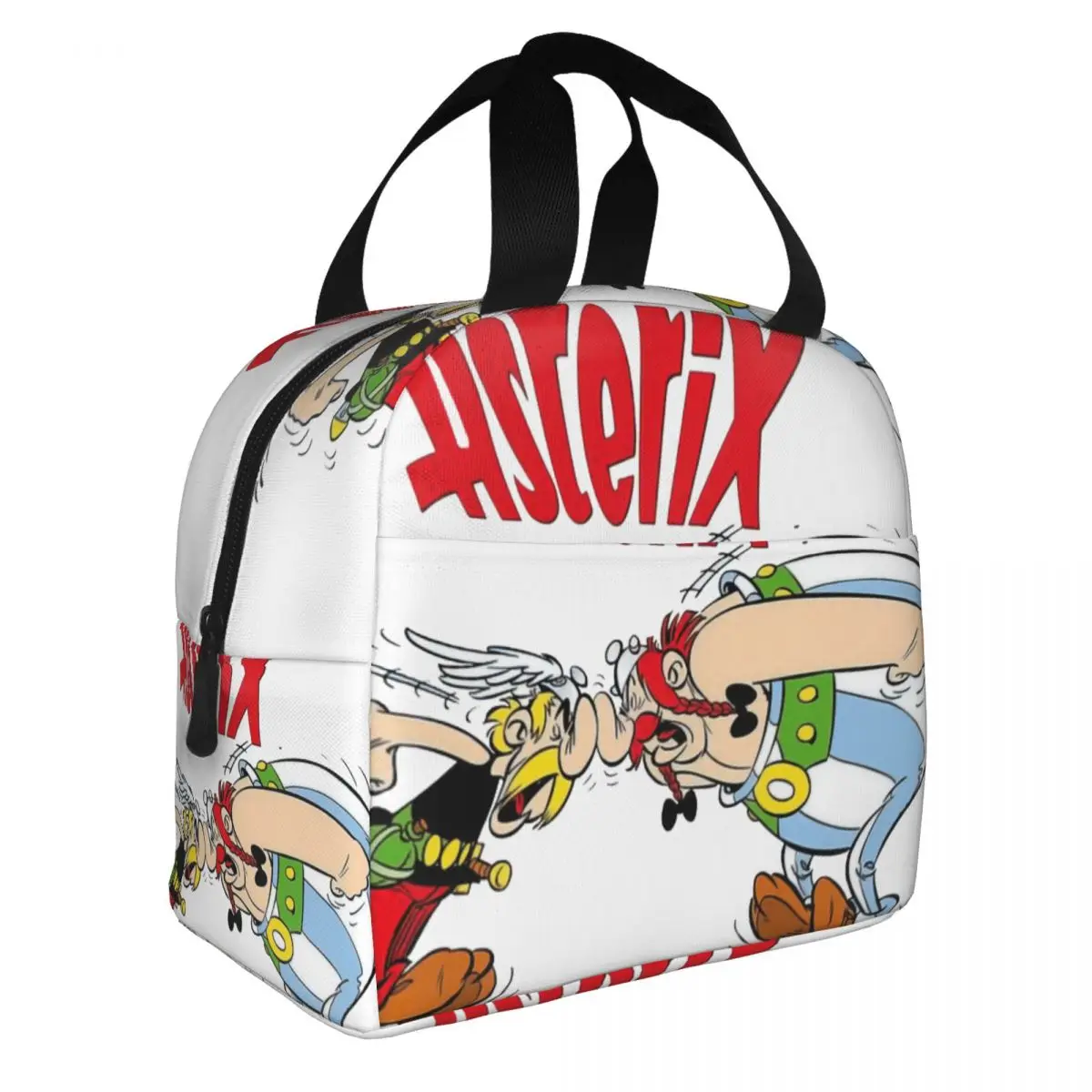 

Asterix Obelix Lunch Bento Bags Portable Aluminum Foil thickened Thermal Cloth Lunch Bag for Women Men Boy