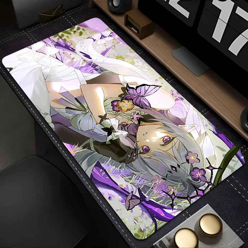 

Mousepad Gaming Mouse Pad PC Accessories Non-slip HD Keyboard Pad Honkai Star Rail Castorice Large Desk Mat Rubber Extended Pad