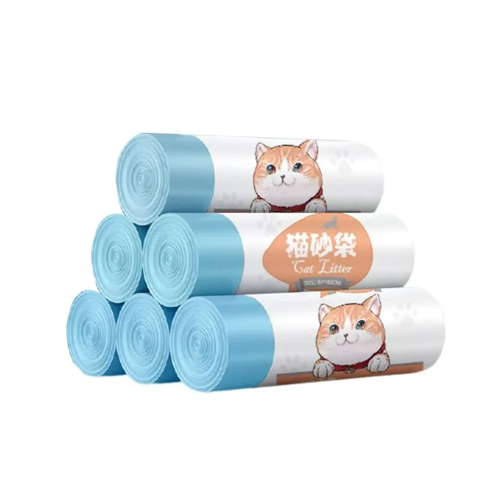 Cat Litter Box Liners Drawstring Thickened Cat Poop Bags Disposable Cat Toilet Garbage Bag Pet Supplies Storage Collection