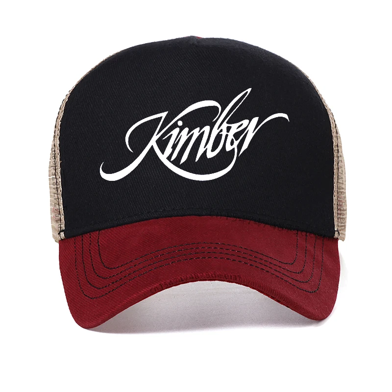 

male brand Kimber 1911pistol Baseball cap Unisex summer outdoor Breathable mesh Trucker Hat Garros Adjustable Snapback hats