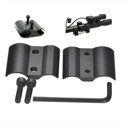 Black Fixed Tube Clamp Bracket for Telescope Flashlight-Universal Clamp Mount for Optical Instruments
