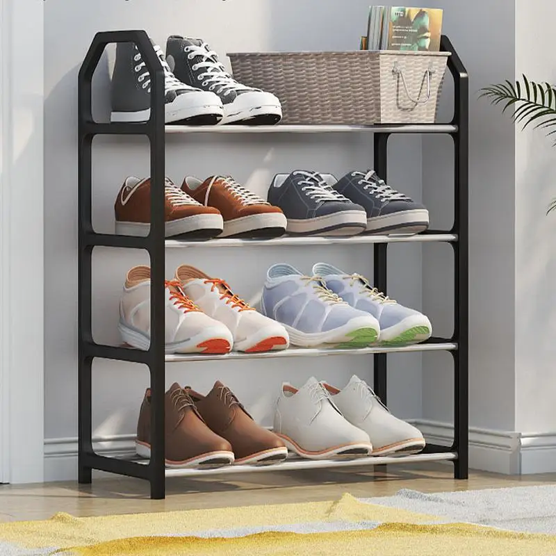 Shoe Rack Shoe Organizer Storage 4 Tier Space Saver Shoe Rack Shoe Shelf Storage Organizer Large Capacity Free Standing Shoe