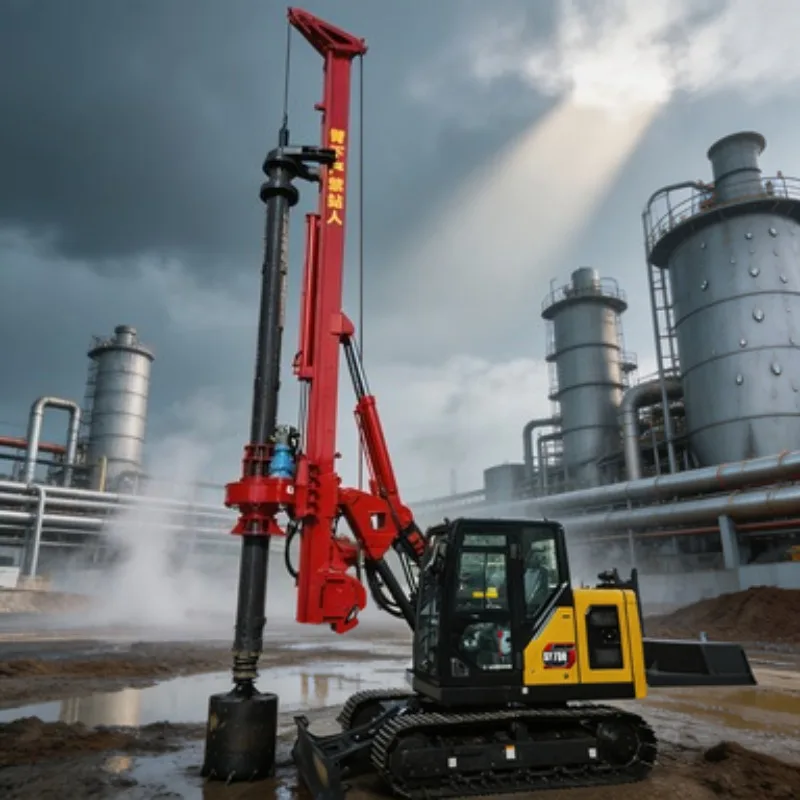 For Pile Foundation Rotary Drilling Rig Diesel Drill Rig Borehole Equipment 44m Depth 1400mm Diameter Crawler for Work