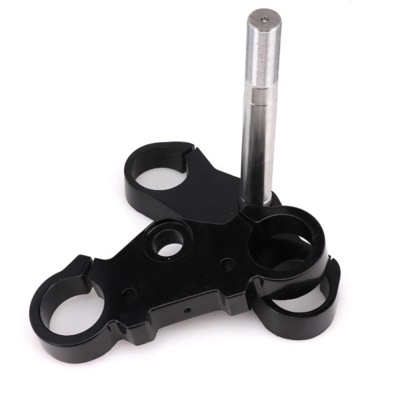 Motorcycle Triple Tree Clamp Handlebar Bar Riser Assembly Dirt Pit Bike Front Shock Absorber Fork Clamp Yoke Mount‑Plate