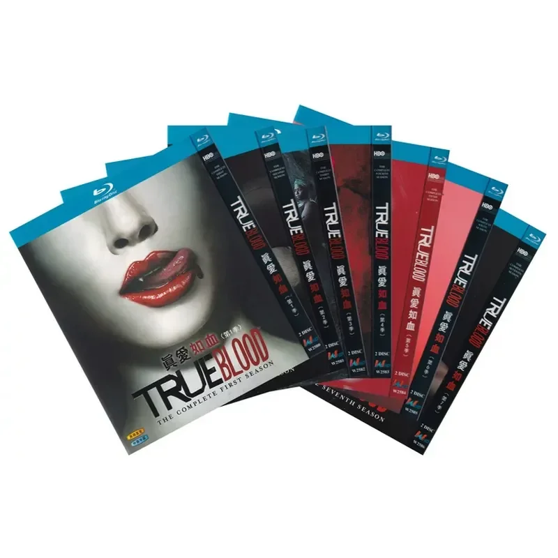 

BD Blu-ray American Drama 1080P True Blood Seasons 1–7 26 Discs Full Version Boxed