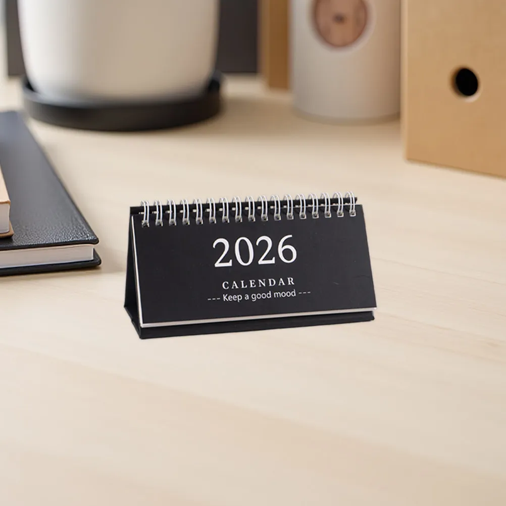 

Набор из 4 минималистичных настольных календарей на 2026 год (английский, стоячий, в форме палатки) для профессионалов, студентов, учителей, для планирования времени в офисе и дома