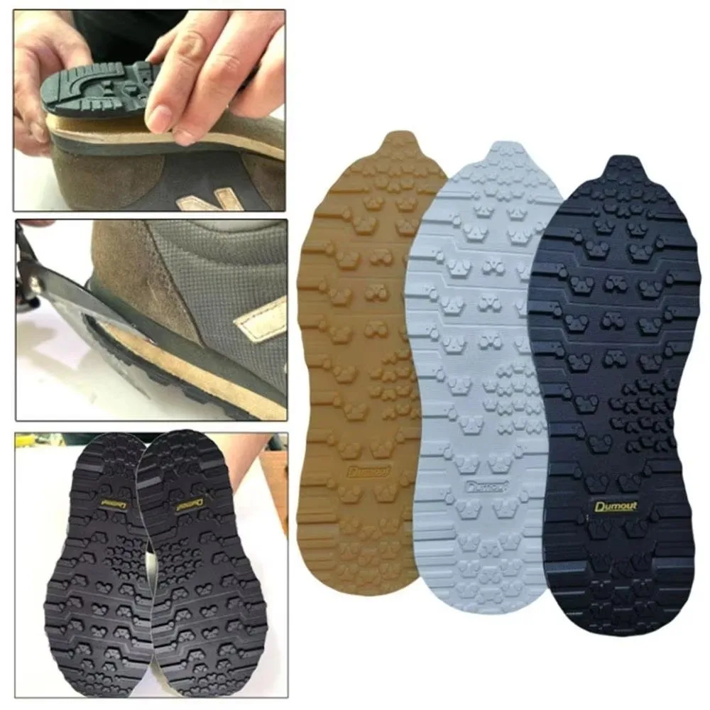 1Pair Wearable Rubber Non-Slip Shoe Stickers Wear-resistant Thick Material Anti Slip Pads Leather Compatible DIY Cuttable