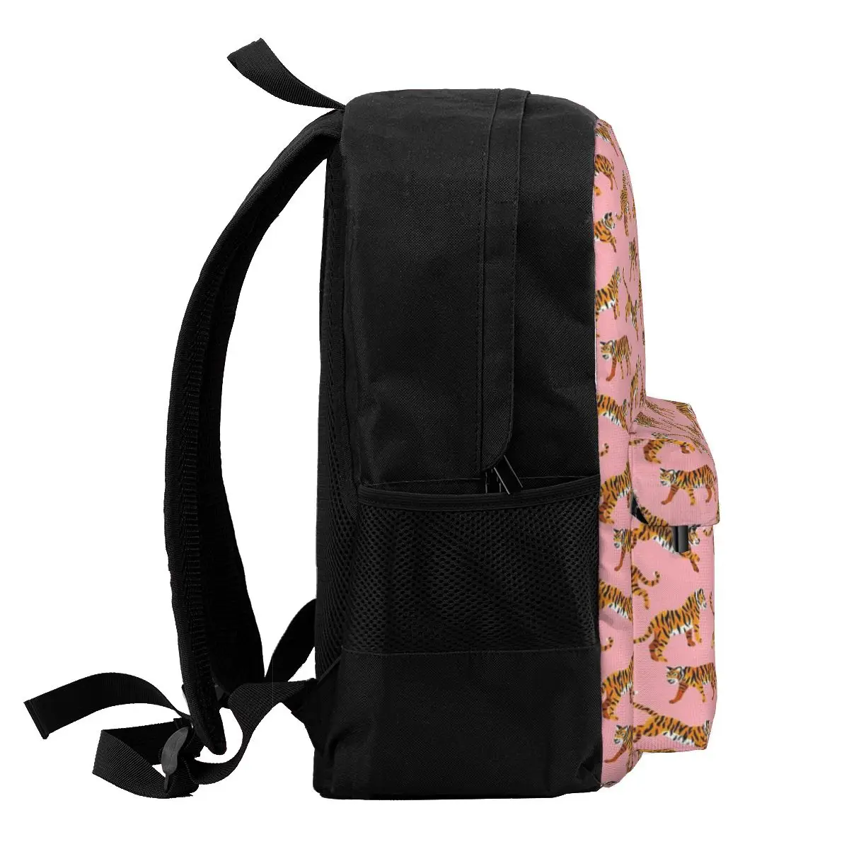 Bengal Tiger-Peachy Pink Rucksäcke Jungen Mädchen Bücher tasche Kinder Schult aschen Cartoon Kinder Rucksack Laptop Rucksack Umhängetasche