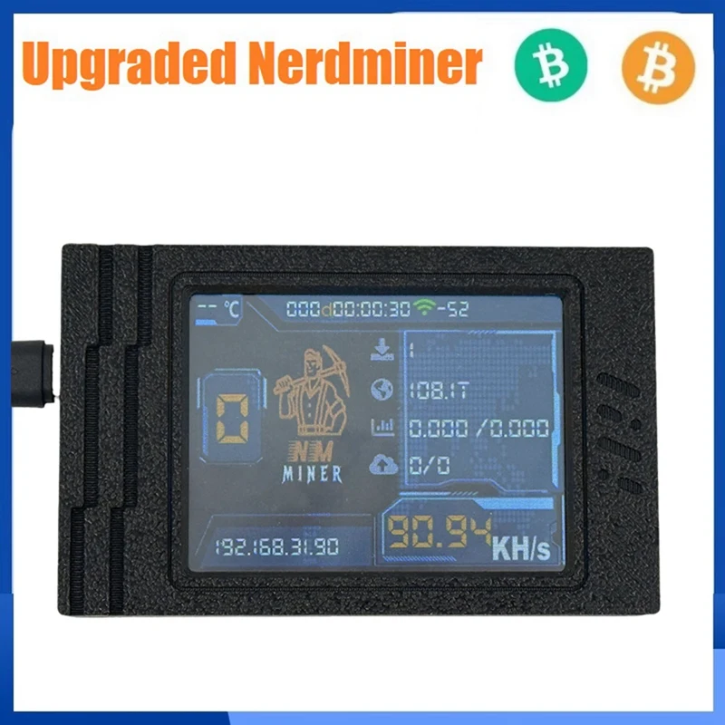 

Upgrade Nerdminer Miner 92KH/S With 2.8 Inch Color Screen BTC Solo Lottery Mining Miner Bitcoin BTC Miner Nerd Miner-AU32