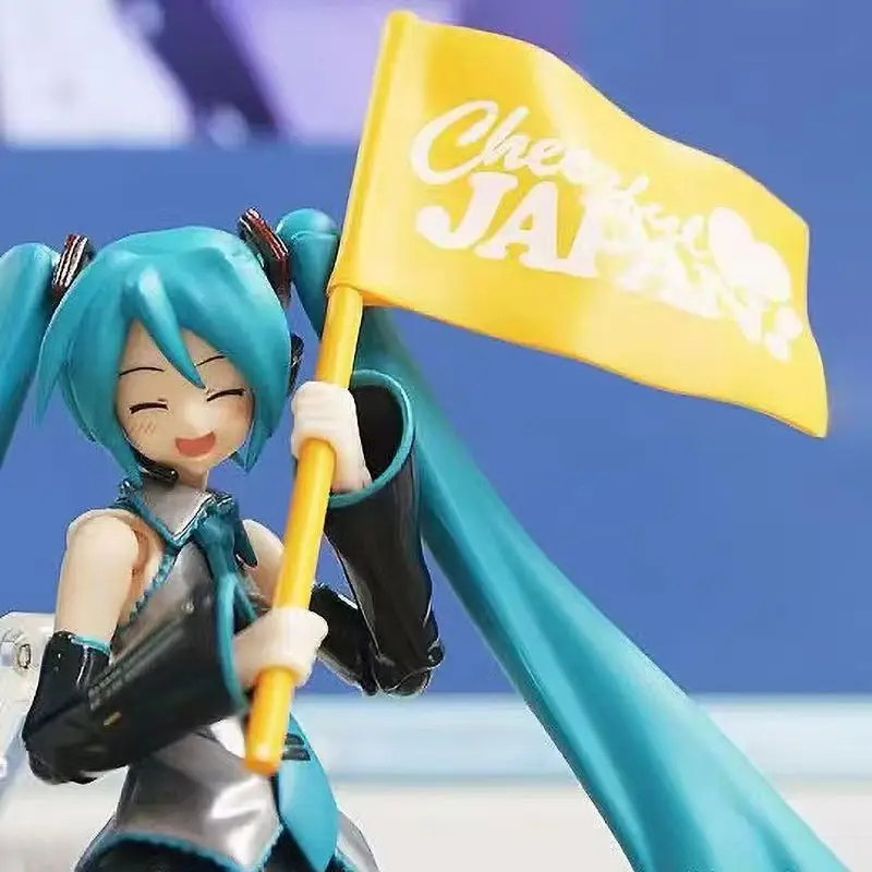 

New Figma 114 Hatsune Miku Anime Girl Figure Figma 014 Virtual Singer Miku Joint Movable Model Kids Toys Doll Collection Gifts