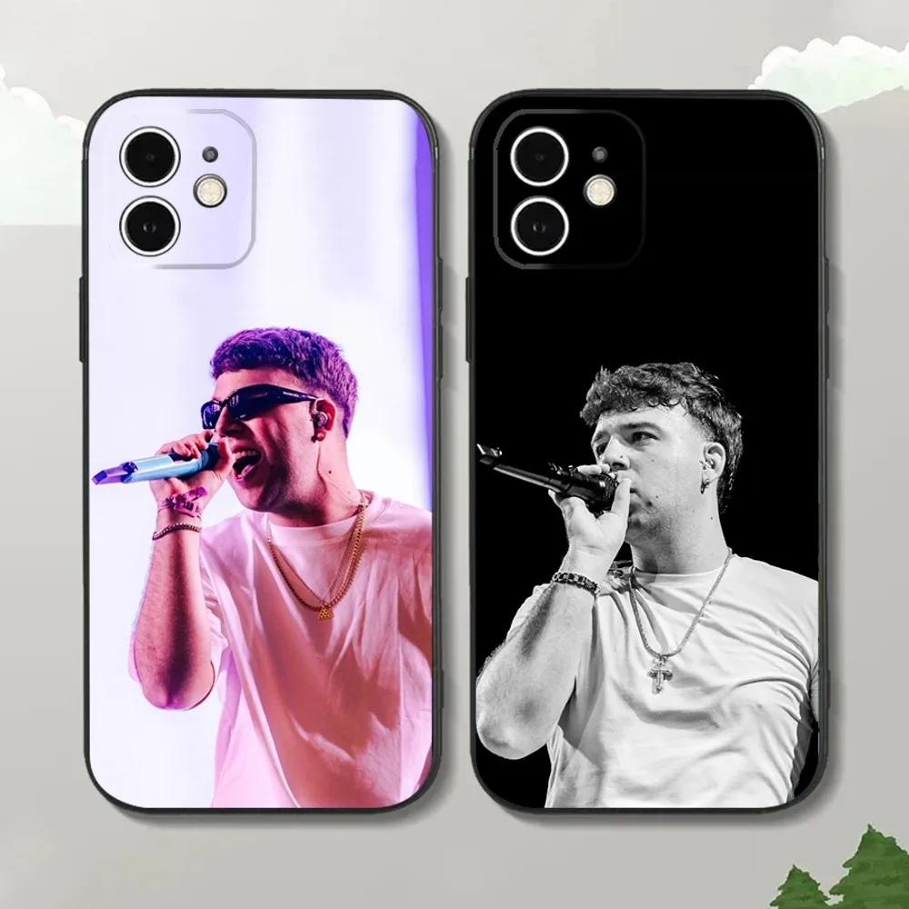 

Rapper Q-Quevedo Phone Case For iPhone15,14,13,12 Mini 11 Pro XR,X,XS,MAX 7,8 Plus Silicone Cover Soft Black