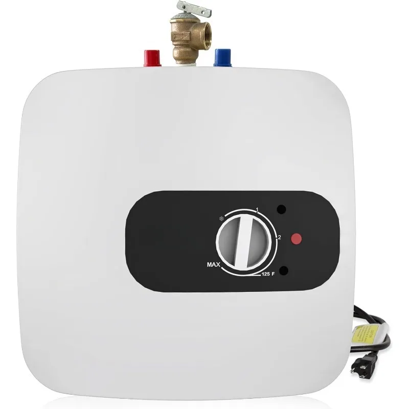 8 Gallon Mini Electric Water Heater on Demand Unlimited Water Heater, 120V Wired 1440W Under Sink Wall or Floor Mount Kitchen