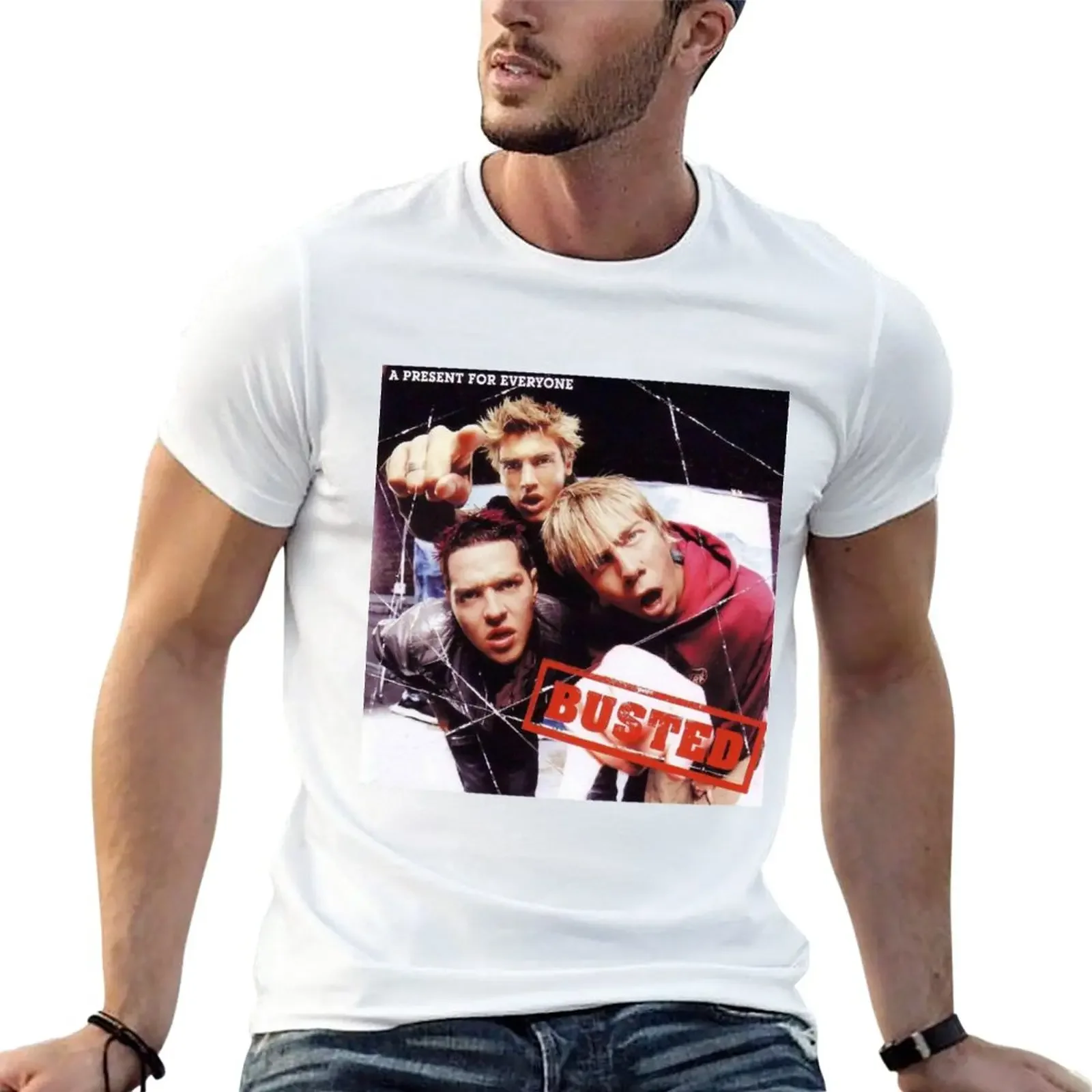 New Busted - A Present For Everyone T-Shirt plus size clothes essential t shirt man clothes for a boy mens funny t shirts