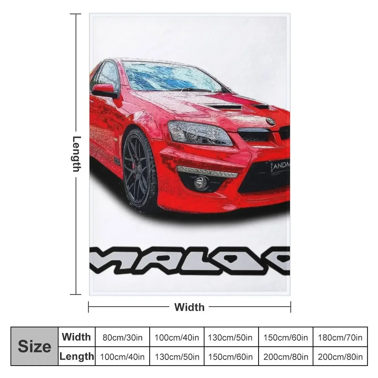 Sting Red VE HSV Maloo Throw Blanket couch cozy soft plush fuzzy picnic outdoor blanket