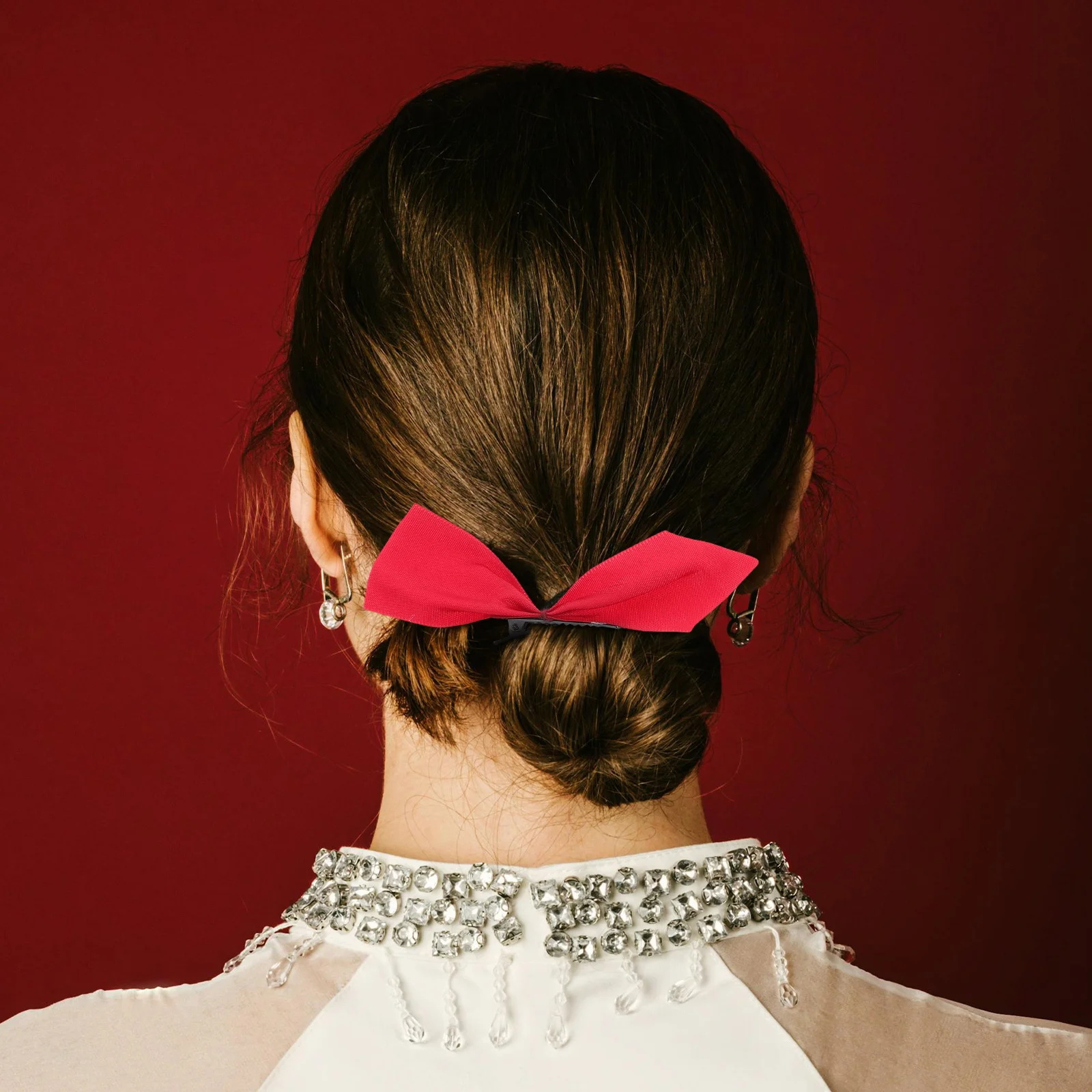 

3Pairs Large Bow Hair Clips Half-Grip Secure Hold Hair Styling Accessories for Women Girls Teens