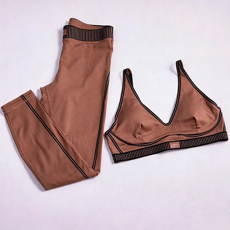 Women Yoga Set Two Piece Tank Top Pants Breathable Stretch Casual Pilates Fitness Running Gym Activewear Workout Outfit