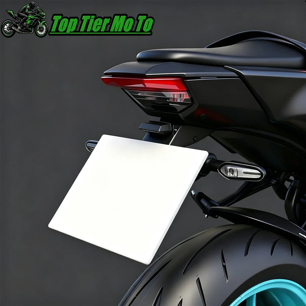 New License Plate Holder Motorcycle Tail Bracket LED turn signals License plate lights Fit For YAMAHA YZF-R9 YZFR9 R9 2025-2026 view 4