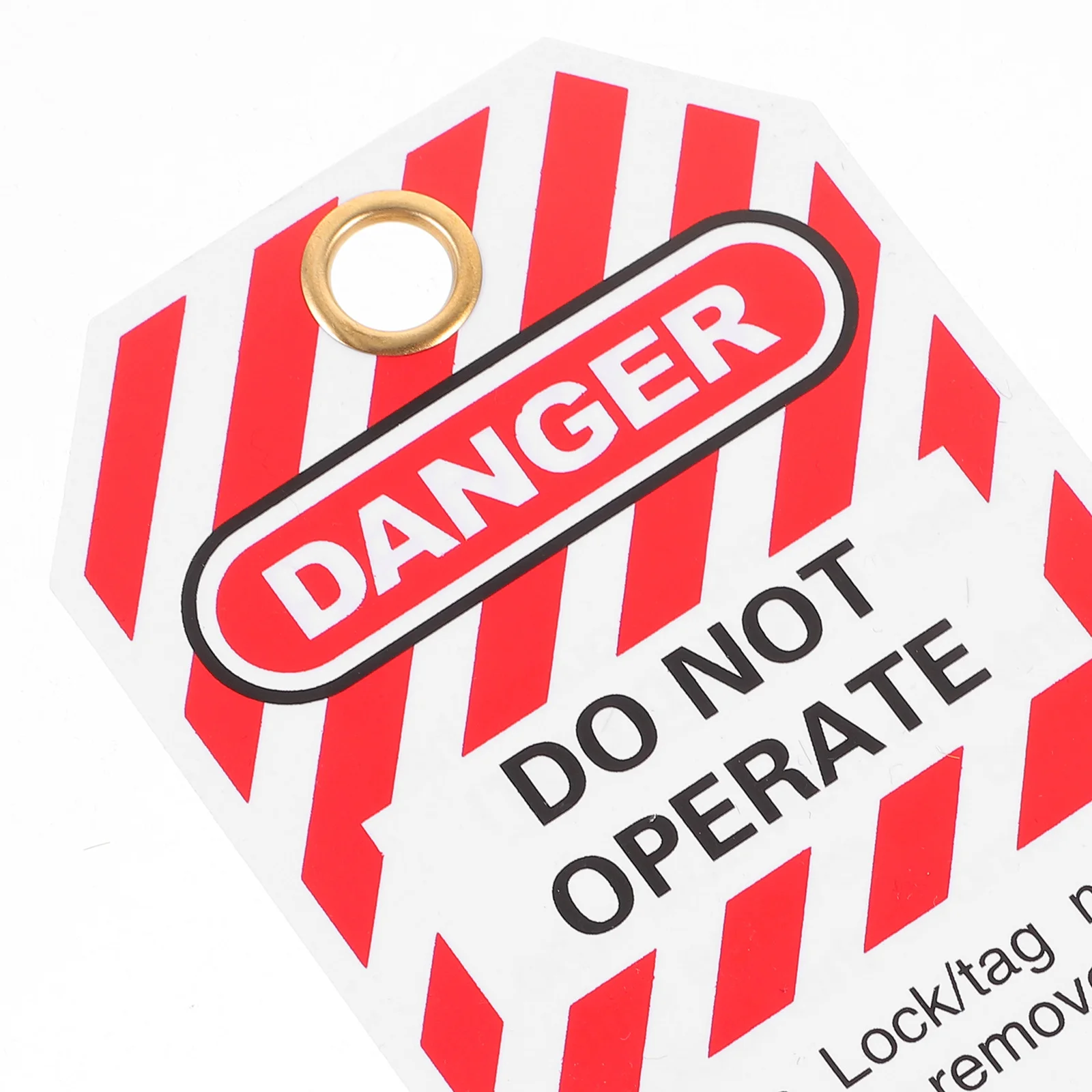 10 قطعة علامات التحذير مادة مستقرة نص واضح تذكير السلامة الفعالة العمال قفل Tagout العلامات قفل العلامة #5