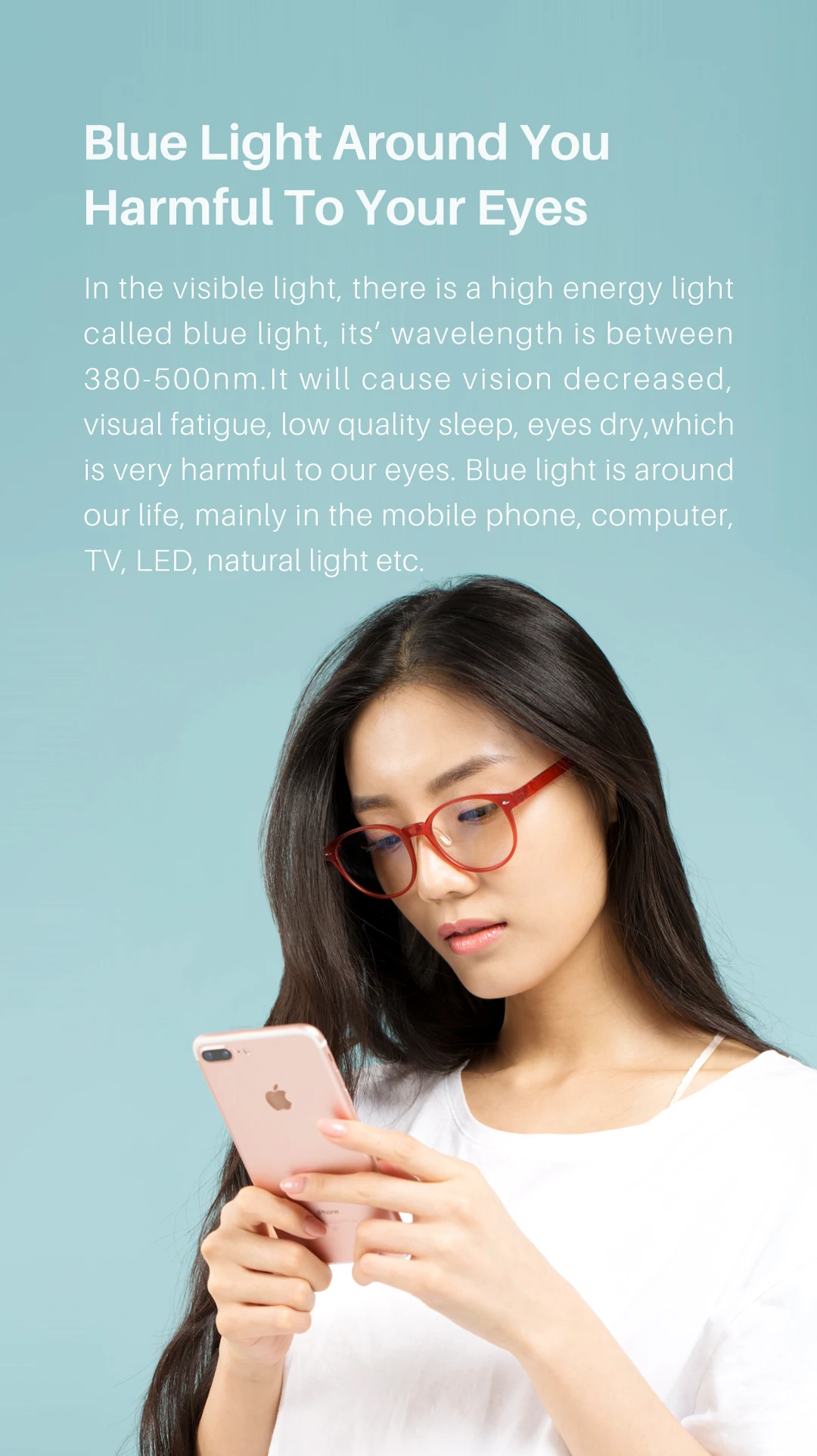 Qukan Anti-Blaulicht-Brille W1, photochrome Schutzbrille, 35% Blaulichtfilter, modulares Design für den Alltag. – Detail 3
