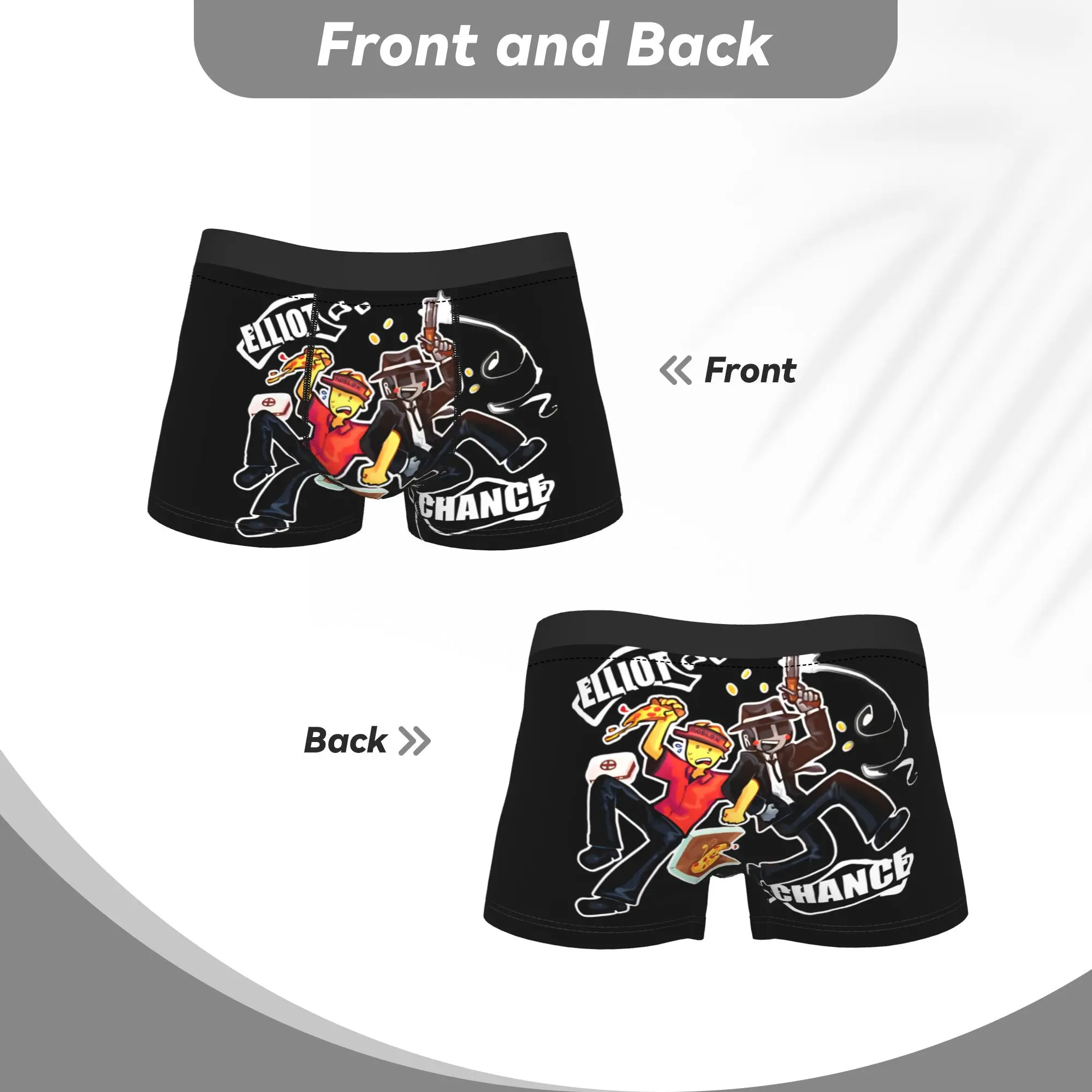 ملابس داخلية Forsaken ملابس داخلية جديدة مطبوعة بوكسر قصير للذكور حقيبة كبيرة الحجم