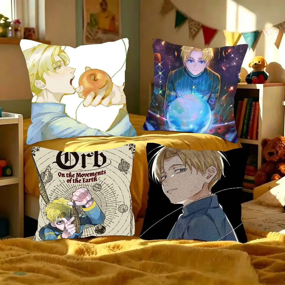 Orb On The Movements Of The Earth Anime Pillow Case Fashion Square Pillowcase Bedroom Sofa Room Ins Decoration Leisure
