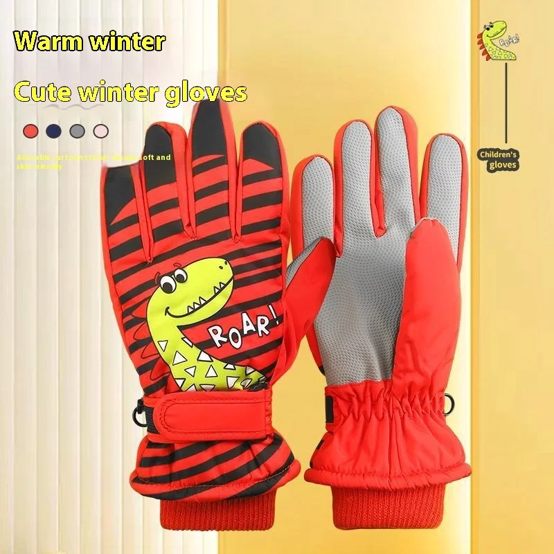 

Winter Kids Gloves, Waterproof Ski Gloves for Outdoor Activities, Thermal Insulated Gloves for Cycling, Hiking, Skateboarding