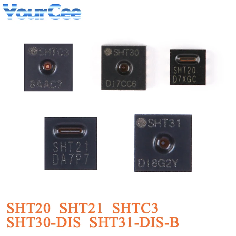 5PCS/1PC SHT31 SHT30 DFN-8 SHT21 SHT20 DFN-6 SHTC3 DFN-4 Digital Temperature and Humidity Sensor SHT30-DIS SHT31-DIS-B SHT35-DIS