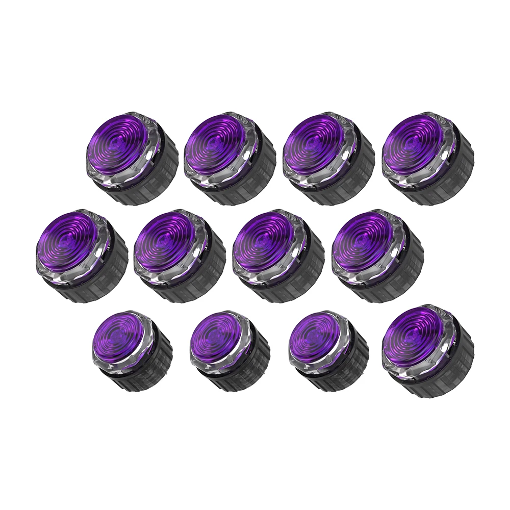 

3pcs 24mm 9pcs 30mm Gamerfinger HBFS-G3-SCREW Crystal Mechanical Buttons Kit with Cherry MX Switches for Hitbox Arcade MAME