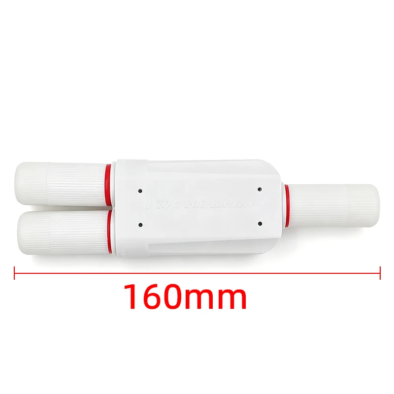 Outdoor Waterproof 1 To 2 POE Extender 1 Input 2 Output POE Repeater Splitter For Outdoor IP CCTV Security Camera