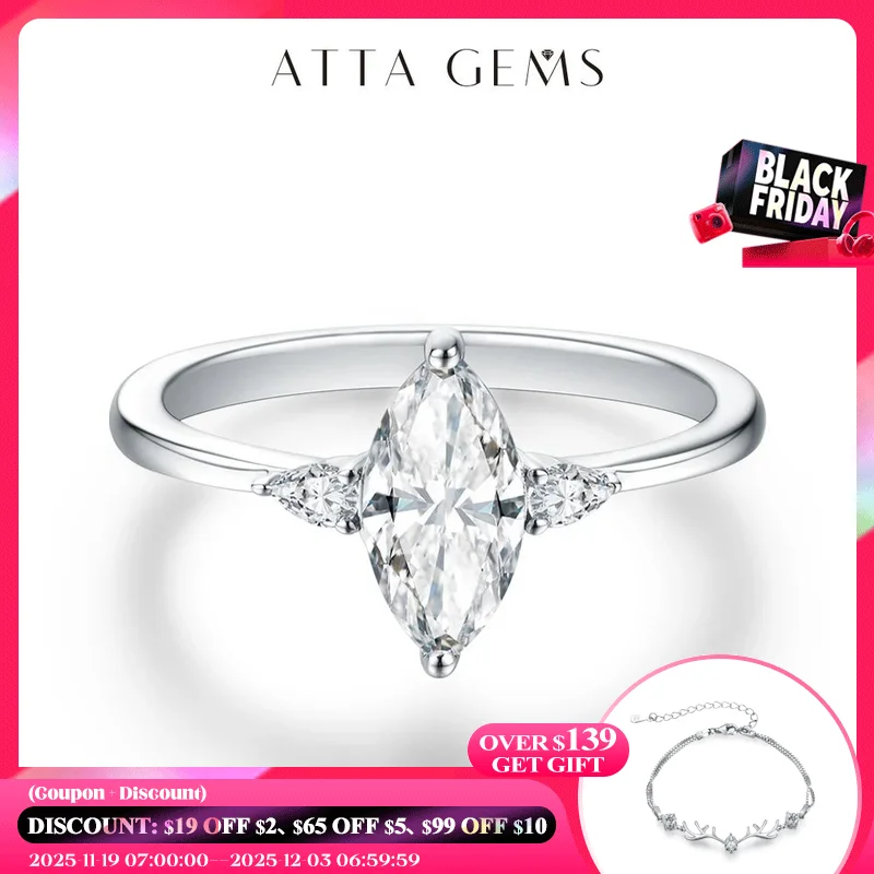 

Кольцо из серебра 2023 пробы с натуральным муассанитом 1 карат