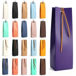30pcs High-end Favor Bag Kraft Paper Gift Bag Wedding Cookie Candy Box Birthday Party Decor Xmas Festival Mini Gifts Box 16.5cm