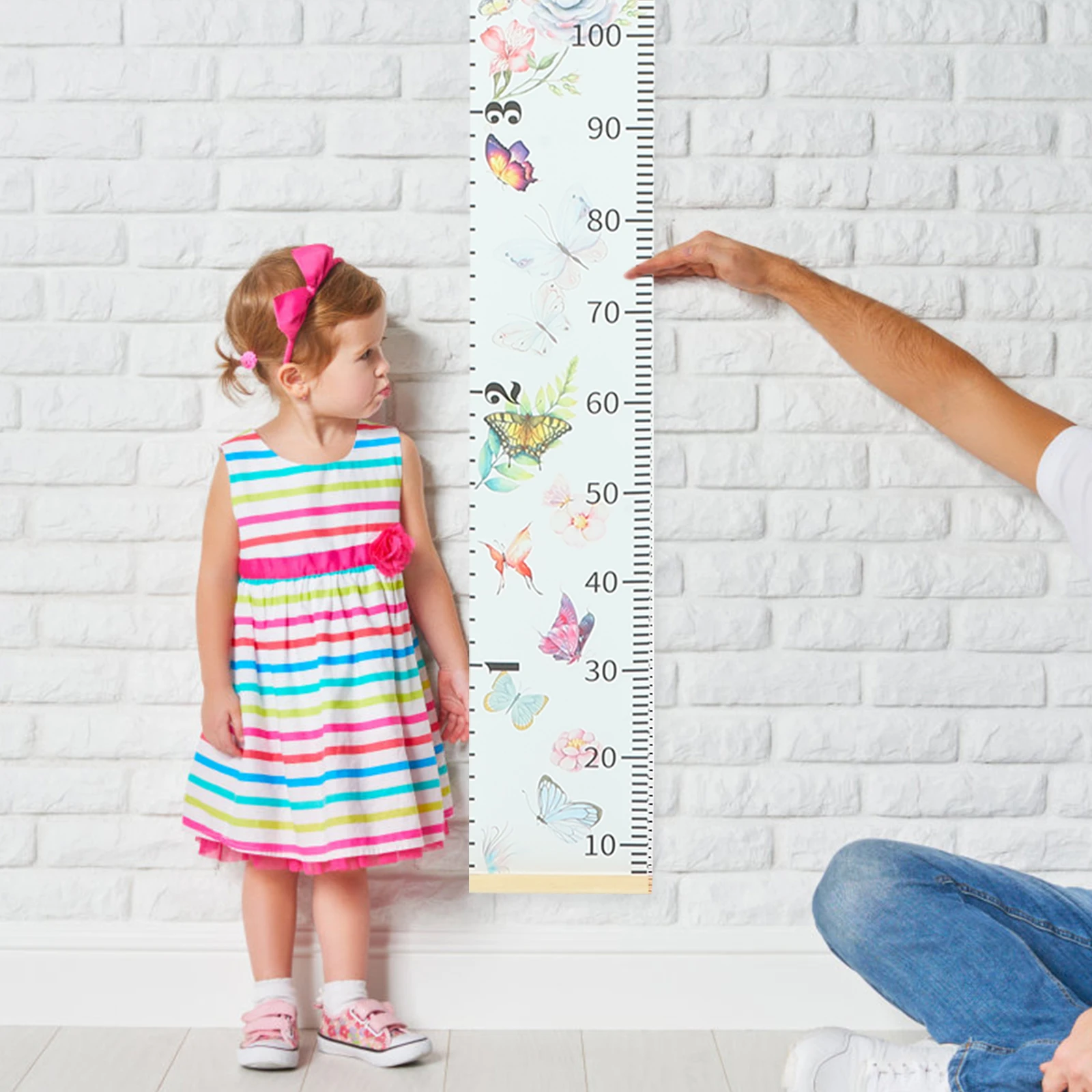 

Height Ruler Kids Growth Chart Wall Decor Detachable Height Measurement For Children Room Baby