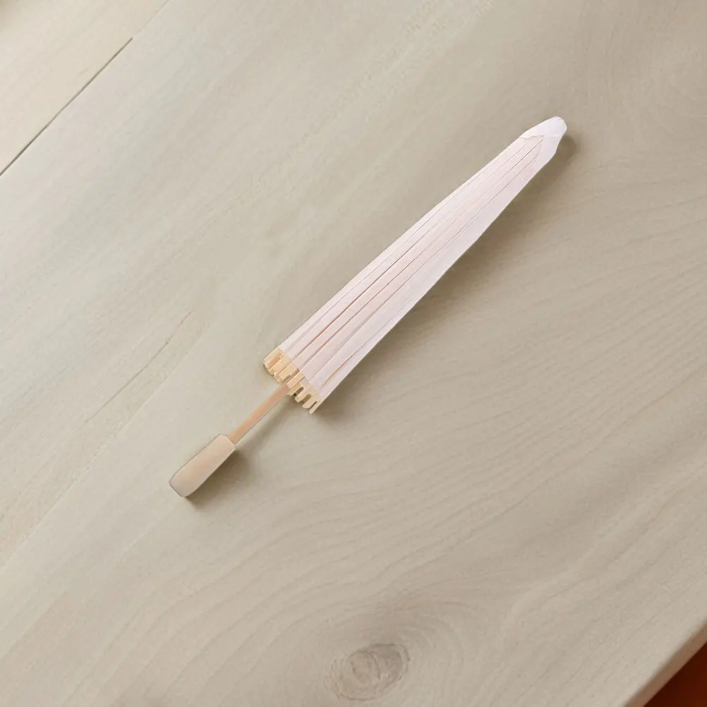 Paraguas de pintura al óleo Tie-dye, papel engrasado en blanco DIY, sombrilla japonesa Vintage pintada a mano, decoración para fiesta de boda, pequeño chino