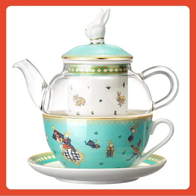 

King Mother Pot Gift Box English Tea Set Tea Making Glass Afternoon Tea Pot