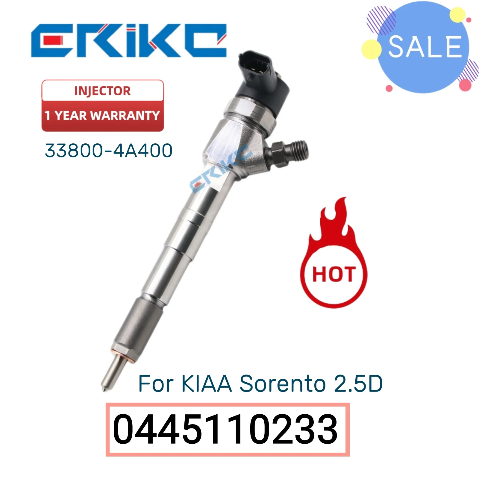 

0445110233 Fuel Injector Assembly 0 445 110 233 Jet Injector 0445 110 233 Injector Nozzle 33800-4A400 for for KIAA Sorento 2.5D