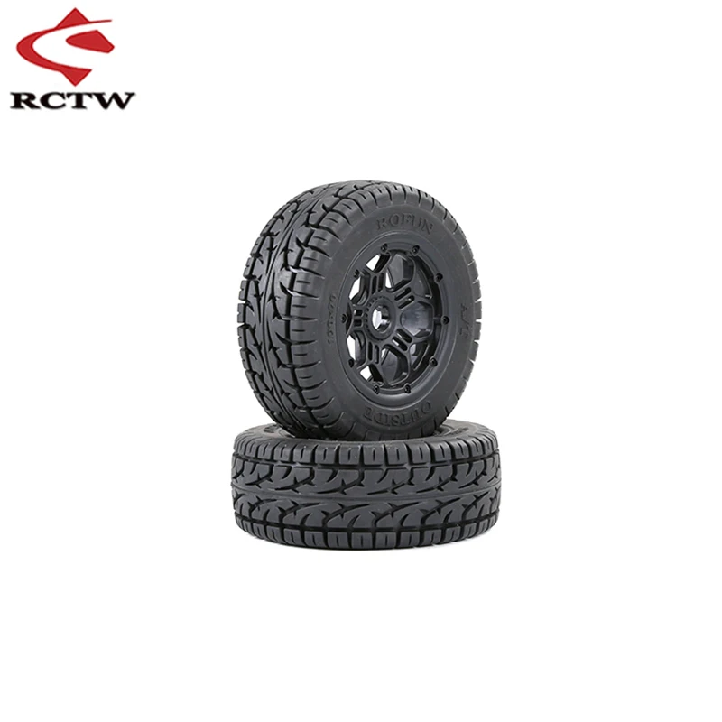 All Terrain Tyre Assembly Kit with Wheel Hub (Gen.III) for 1/5 Losi 5ive T ROFUN ROVAN LT KM X2 SLT V5 BAHA 5S Rc Car Tire Parts