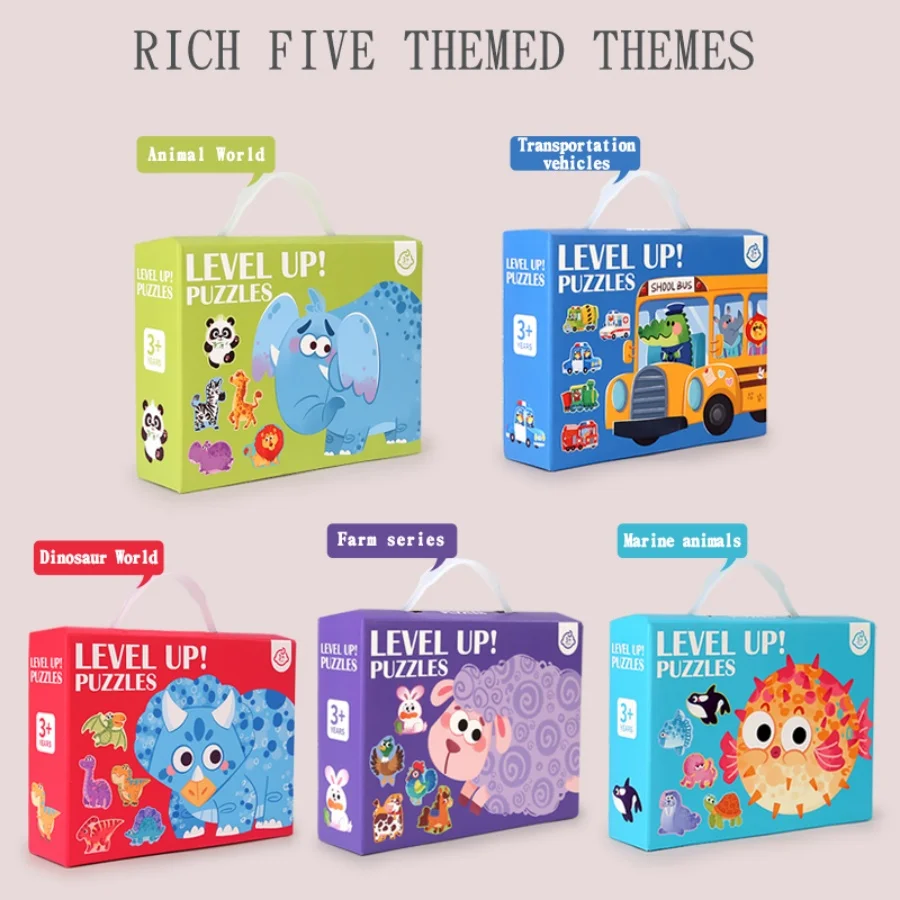 Six in One Handheld Gift Box Puzzle for 3-6 Year Old Children's Puzzle Toys Children's Birthday Gift Sharing Creative Benefits image 2