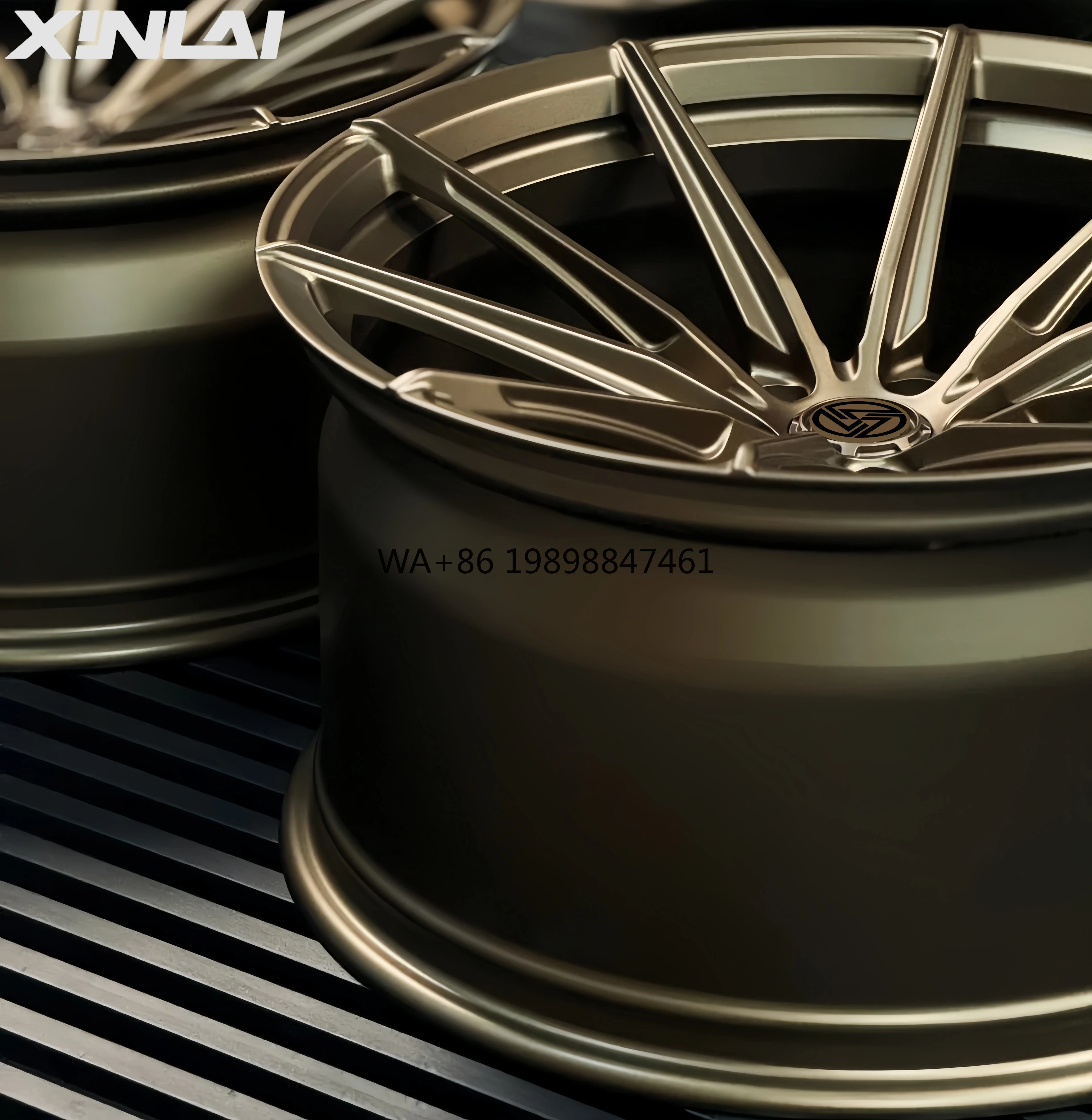 

XINLAI Custom Deep Concave 4x100 5x100 6X114.3 5X130 Wheels 15 to 22 Inch 1-Piece Forged Aluminum Alloy Rims for Porsche Audi