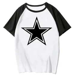 star print top women comic Tee girl Japanese clothing