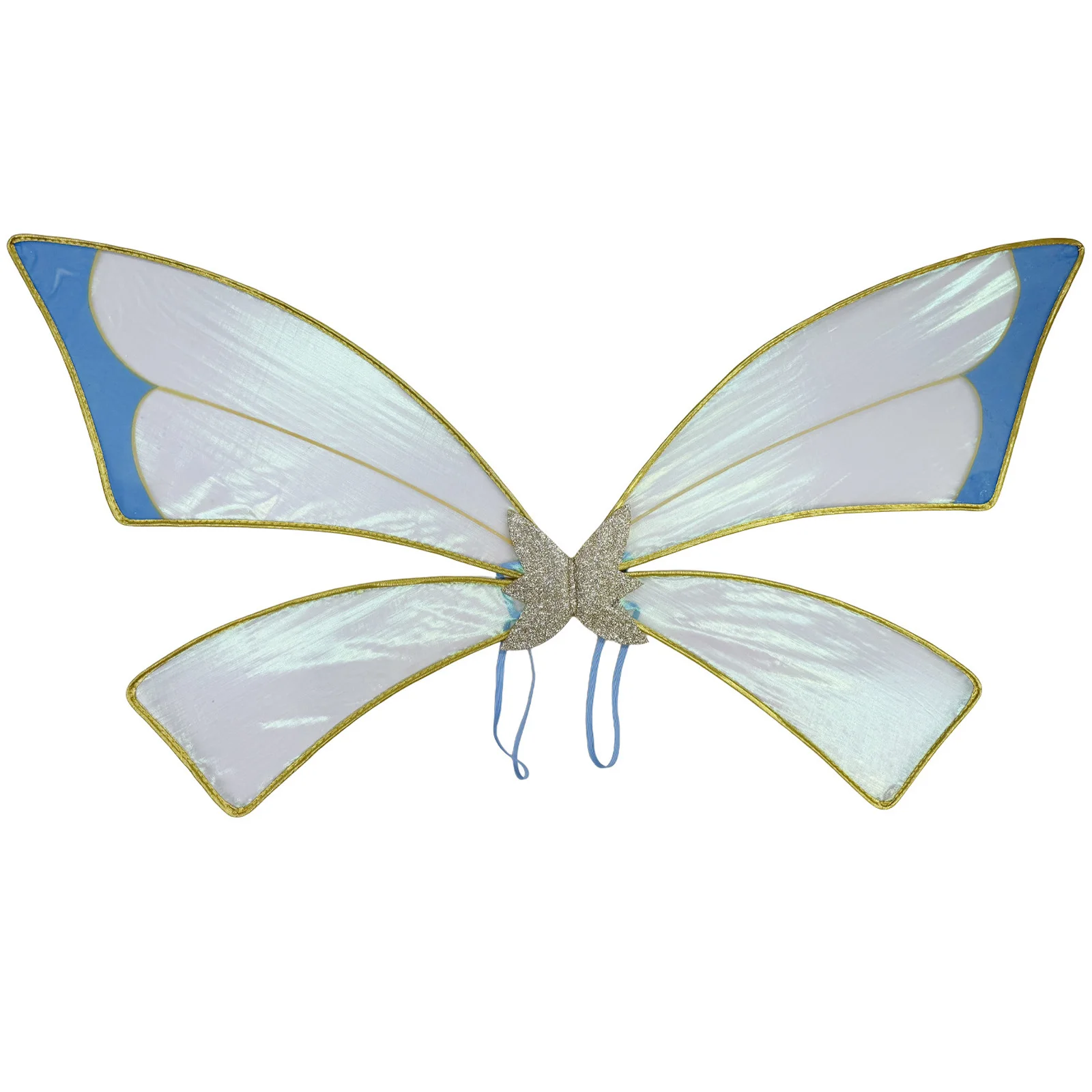 أجنحة الفراشة لجميع القديسين، فستان تنكري قزحي الألوان اللامعة من الأورجانزا، أجنحة الجنية، إكسسوارات أزياء الحفلات