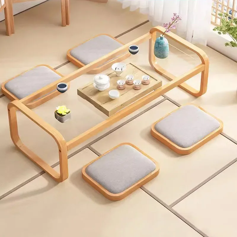 Simple Japanese Coffee Table MinimalistSpace Saving Writing Books Tea Table Breakfast Designer Mesas Bajas Balcony Furniture