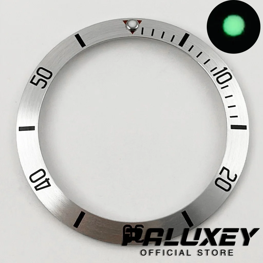 38MM Chronograph Indices Function High Quality Sloping Bezel Insert SUB Diving GMT Watch Insert Watch Replace Aluminum Bezel