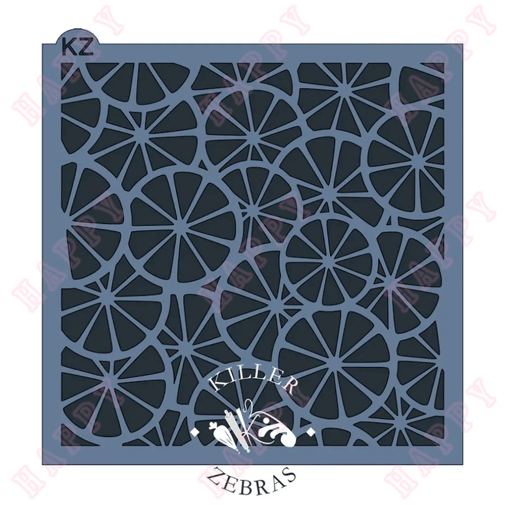 Plastic Stencils Lemon Wedges Diary For Scrapbooking Paper Card Photo Album Decoration Craft Engraving Making Embossing Template
