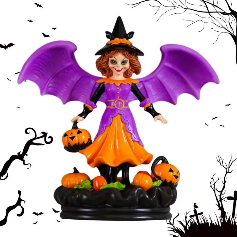 

Halloween Witch Decor Halloween Witch Ornaments Witch Resin Figurines Halloween Statue Witch Doll Halloween Witch Sculpture For