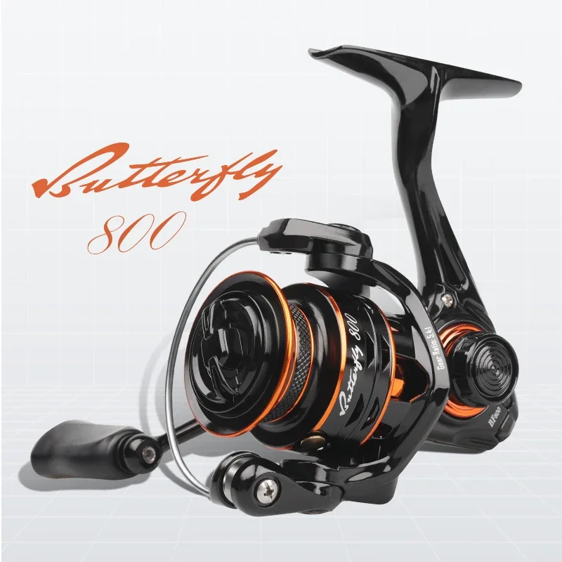 

2024 HISTAR Butterfly Long Casting 5.4:1 High Ratio 5kg Drag Power 5+1 BB Metal Body Professional Micro Spinning Fishing Reel