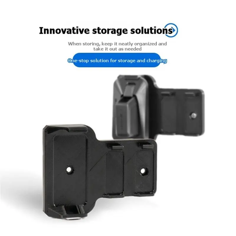 Battery Holder Wall Mount Organizer for Batteries, Black