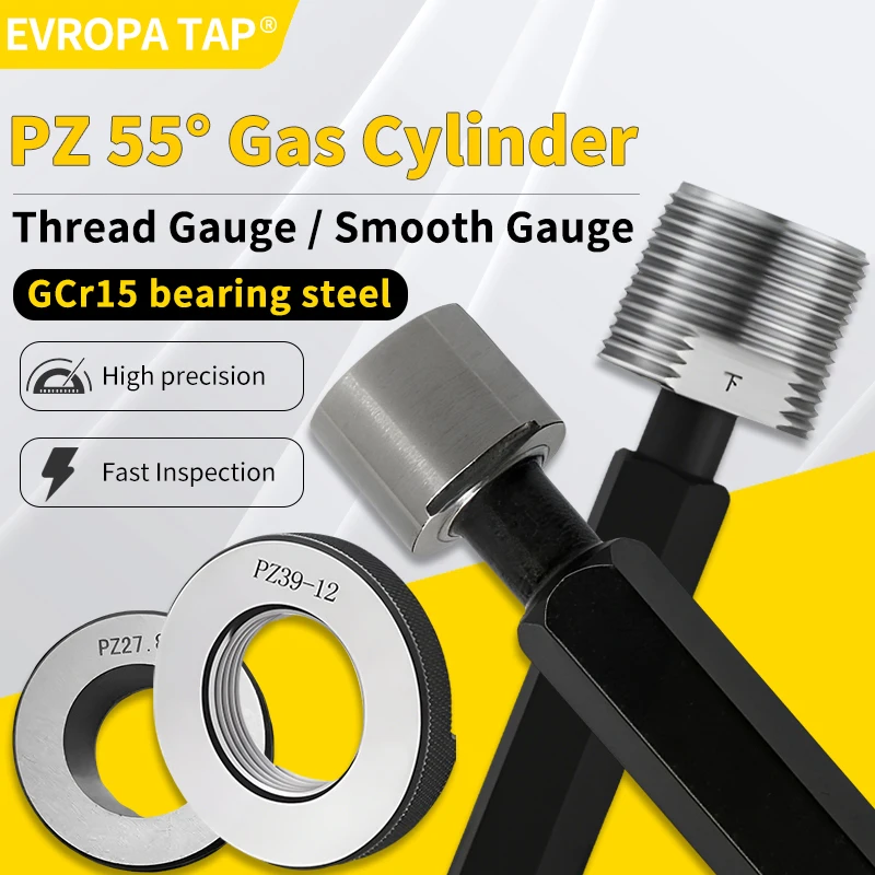 

Измеритель резьбы EVROPA TAP (1 шт./1 комплект) PZ: конический резьбовой калибр/гладкий резьбовой калибр/кольцевой калибр для измерения труб PZ 19.2 27.8 30.3 39 56