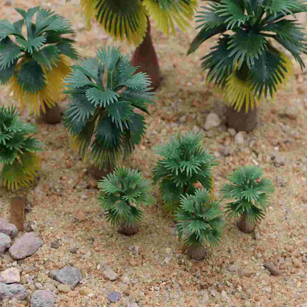 15pcs Model Train Palm Trees Tropical Forest Landscape Scale N Z 1:100-1:300 Model Trees Landscape model tree